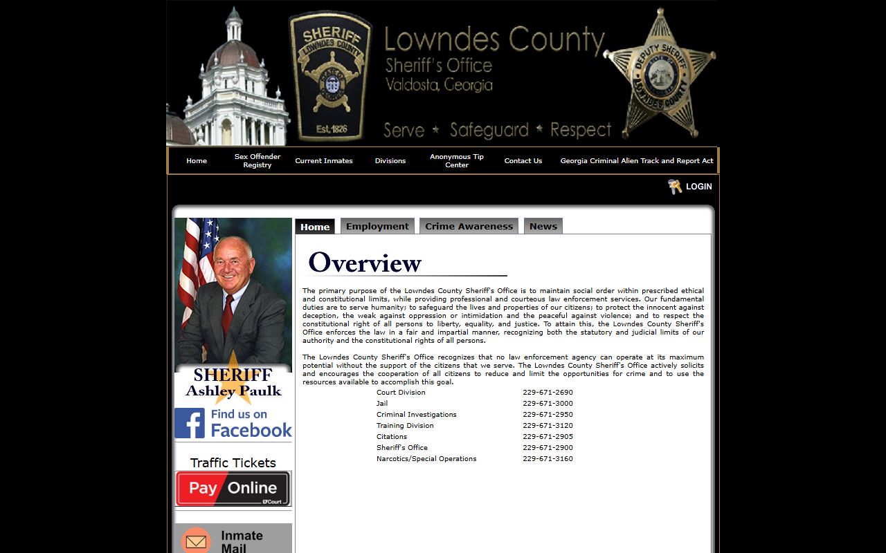 Lowndes County jail mugshots official sheriff current inmates source